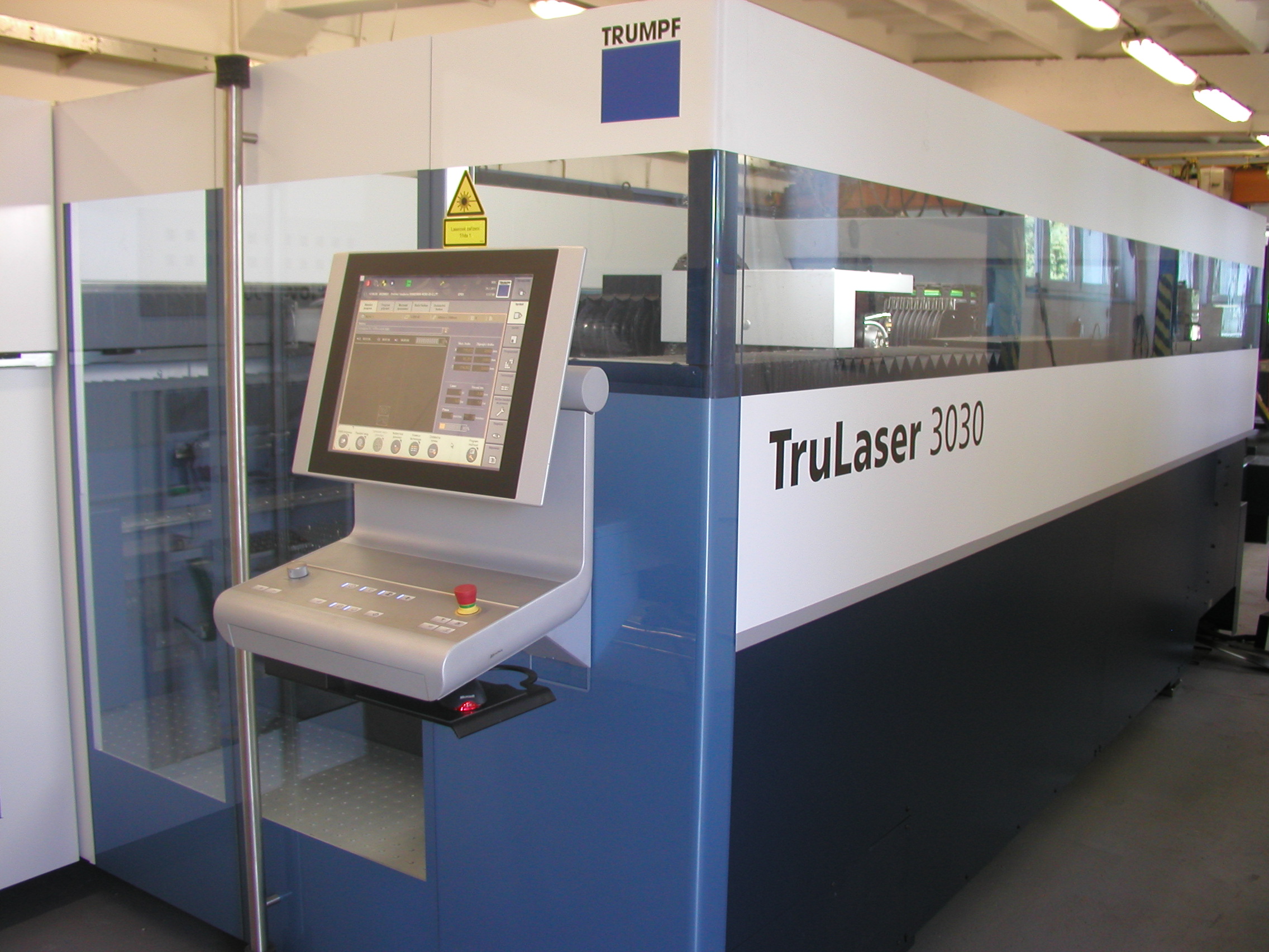 Laserové pracoviště TRUMPF – Trulaser 3030